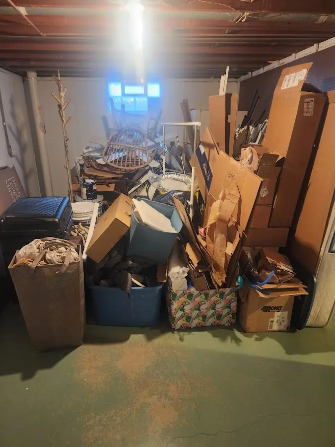 Roll-off dumpster container at job site for Construction Dumpster Rental in Wayland